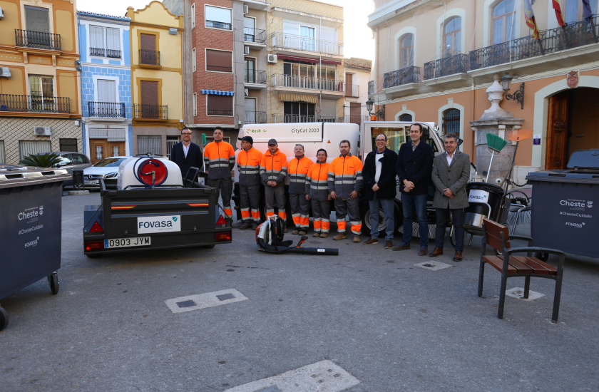 Fovasa mejora el servicio de limpieza viaria y recogida de residuos sólidos urbanos de Cheste