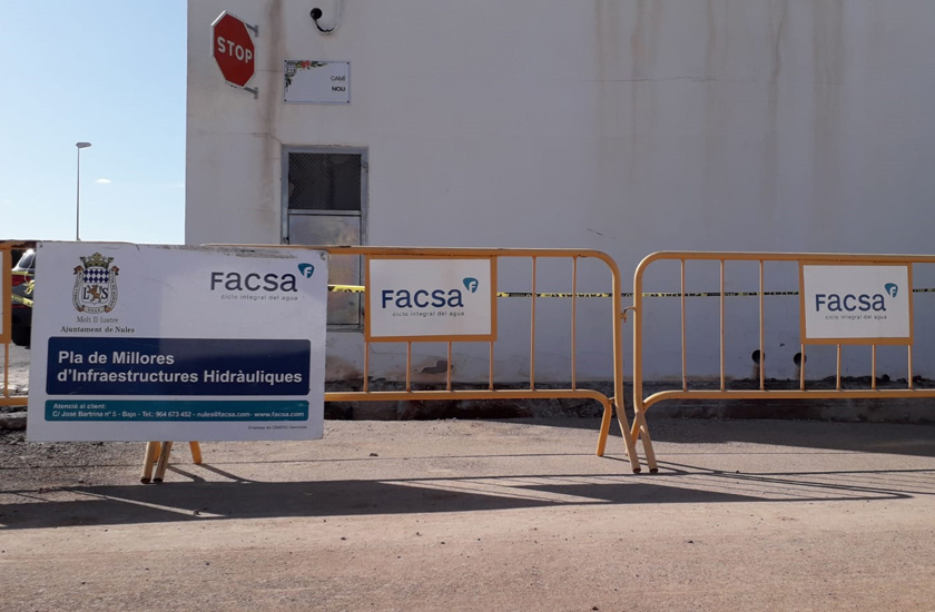 El Ayuntamiento de Nules y FACSA renuevan la red de agua potable la red la calle Camí Nou