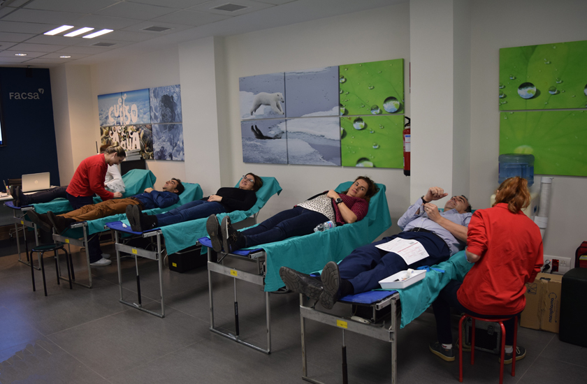 FACSA colabora con el Centro de Transfusión de la Comunitat Valenciana con una jornada de donación de sangre