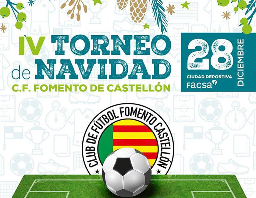 El CF Fomento Castellón organiza este sábado su IV Torneo de Navidad